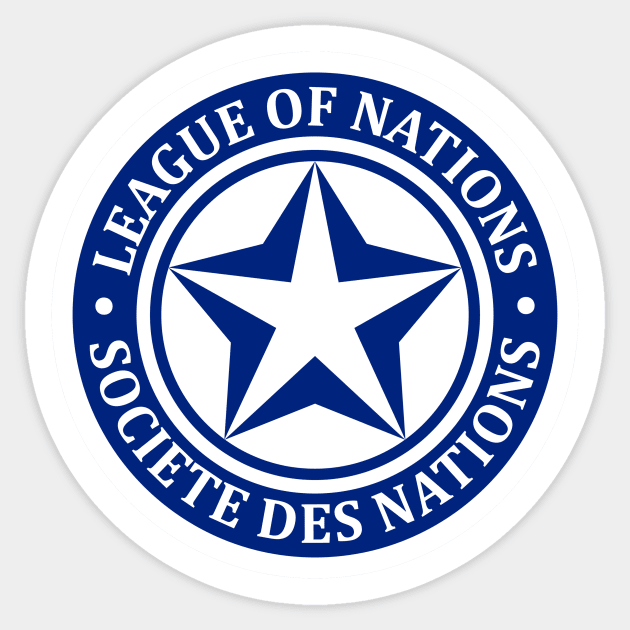 LEAGUE OF NATIONS LOGO Sticker by theanomalius_merch